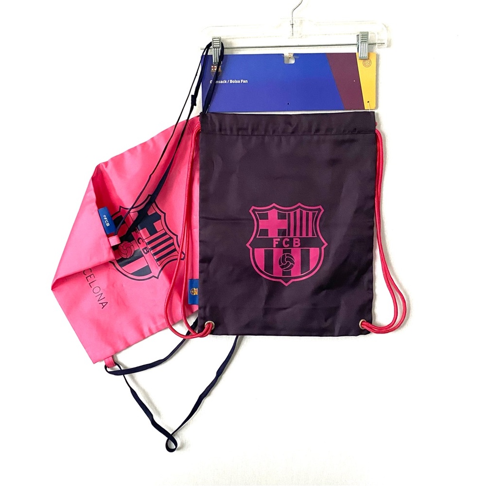 FCB Barcelona Logo Gym Bag in Pink and Purple